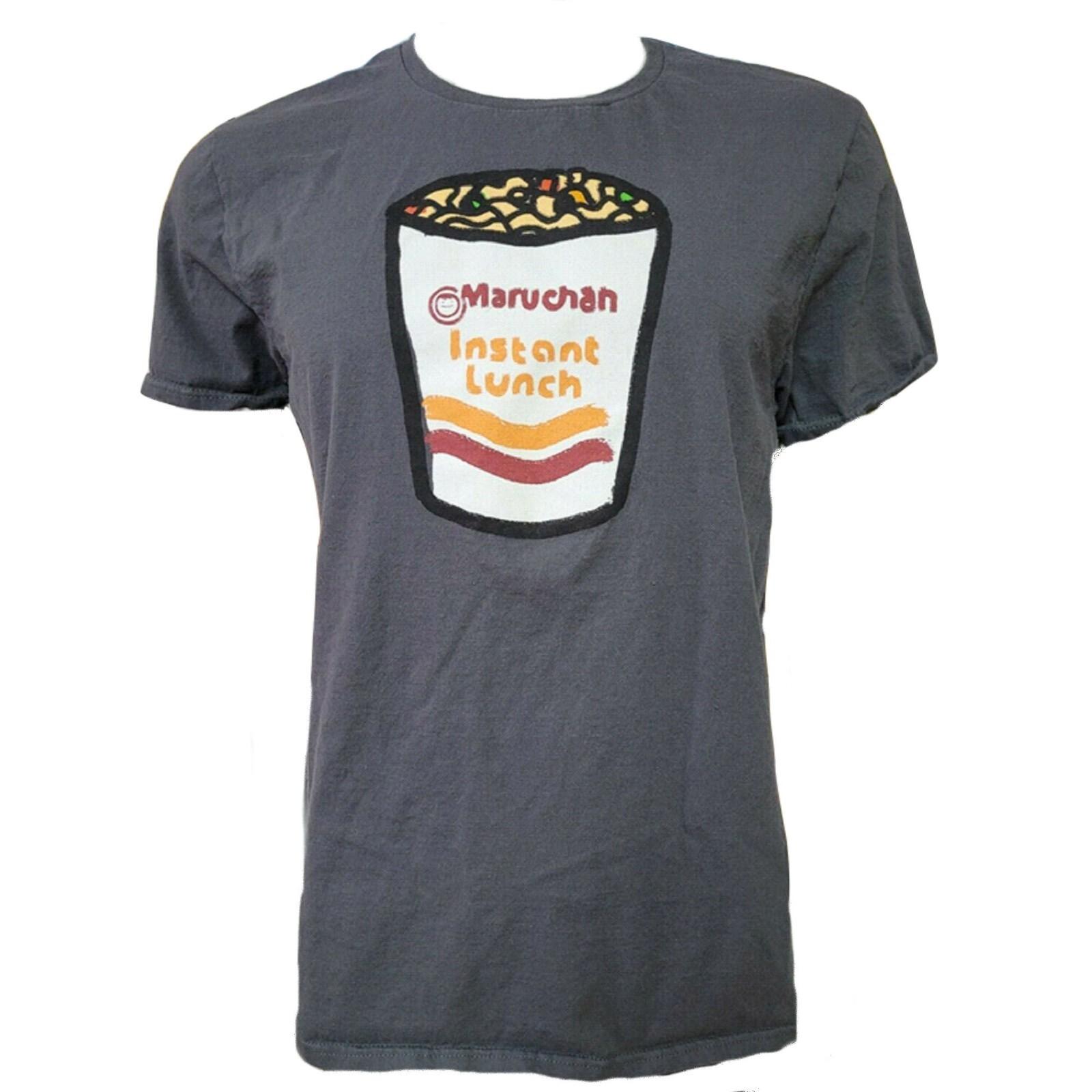 Maruchan Instant Lunch Ramen Noodle Doodle Men s Gray T-shirt - NWT S