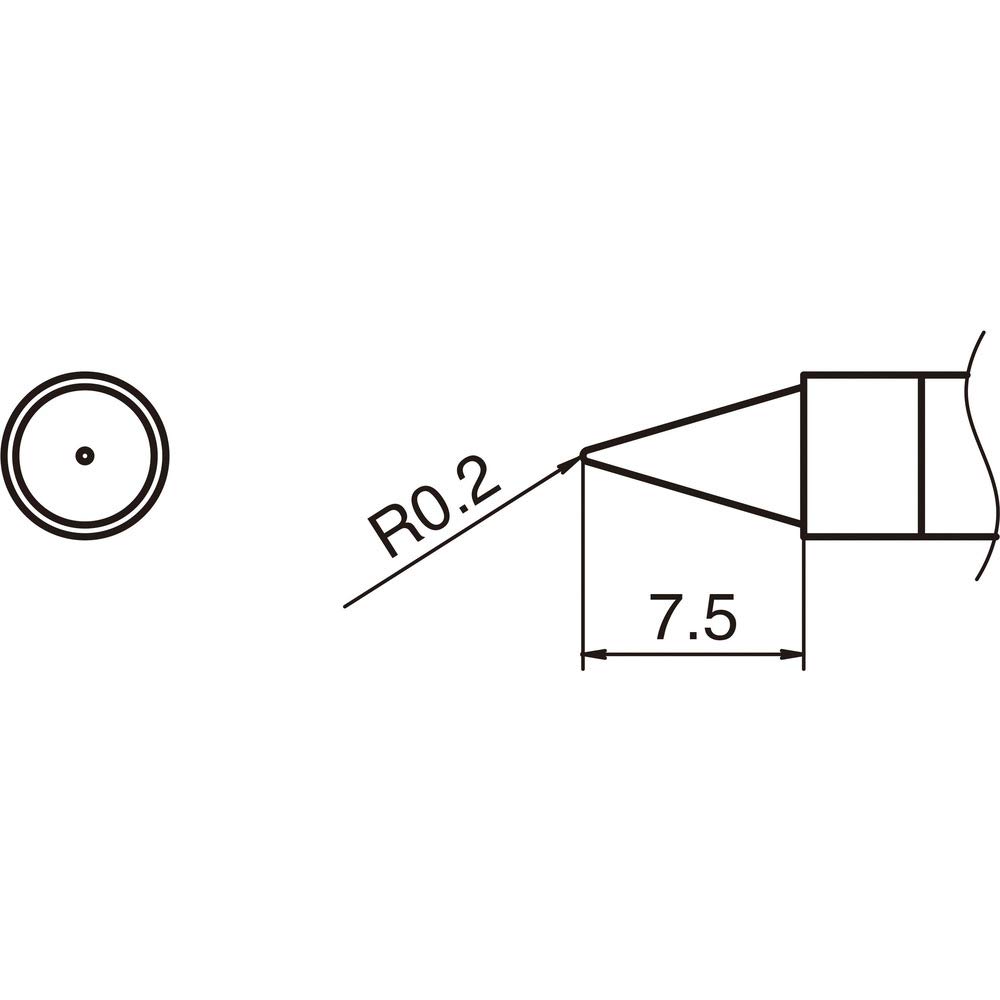 

HAKKO Soldering Tip, Type B, T36-B