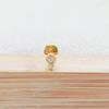 F136 Star Moon Diamond Lip Stud 5-Sided Iron Tower Ear Cartilage Piercing Jewelry 1.2x6/8mm