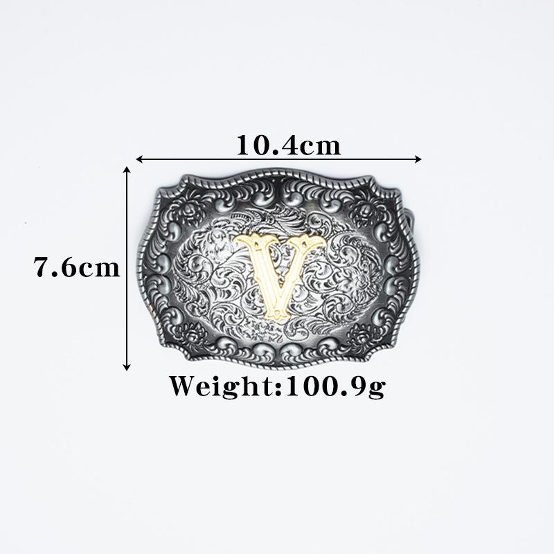 Z Letter Belt Men's Smooth Buckle Pure Cowhide Personalized Youth Jeans Belt Men's Belt