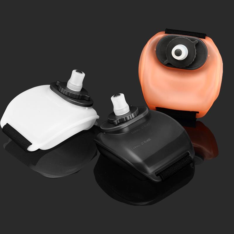 Cycling Wrist Water Bottle Silicone Portable Marathon Hydration Pack Hiking Bike Water Bottle Outdoor Sports Running Camping