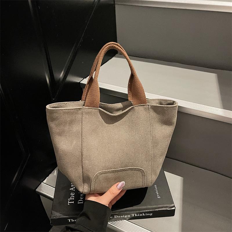 Simple Fashion Trend Versatile Daily Commute Outdoor Sports Travel Texture Lightweight Creative Large Capacity Canvas Bag