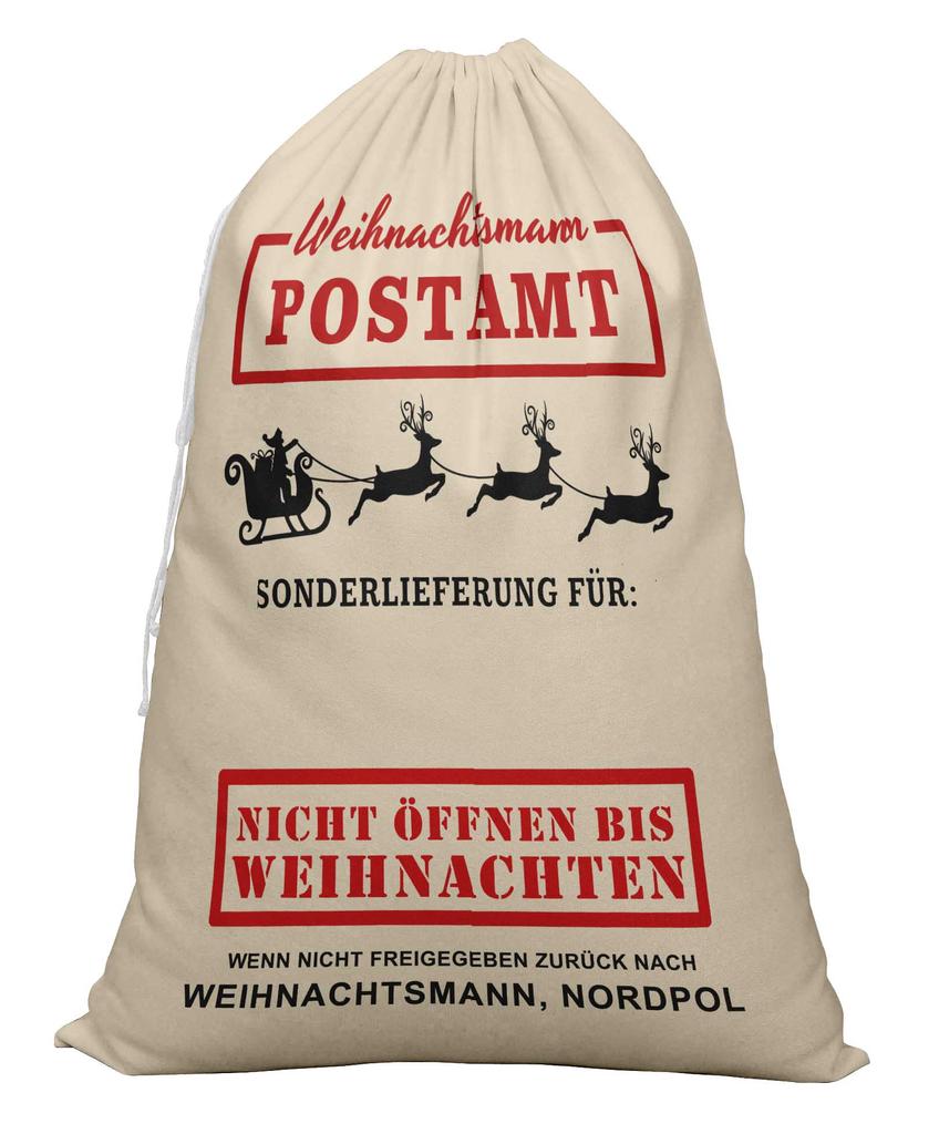 Printtoo 2 Pcs Santa Gift Sack for Kids Presents Xmas Bag Christmas Sack Personalized Bags Large 27x20 Inch