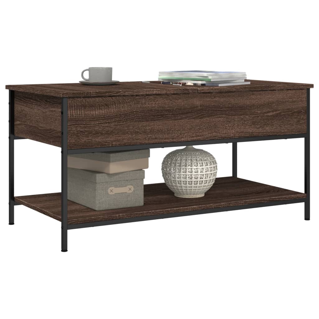  Coffee Table, Brown Oak, 100x50x50 Cm