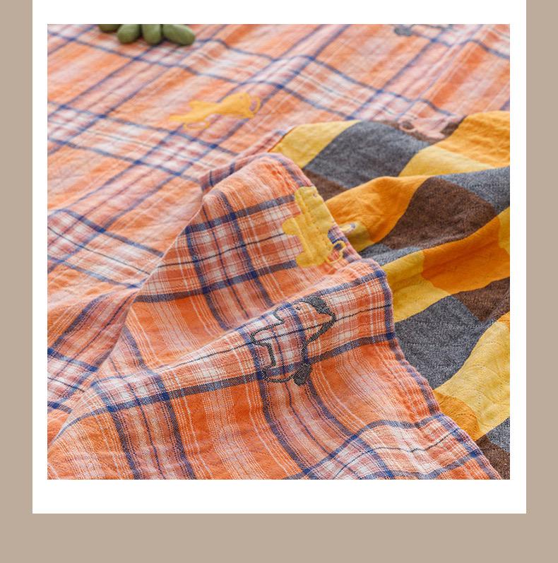 Spring & Summer 100% Cotton Triple-Layer Gauze Cooling Quilt for Home and Office