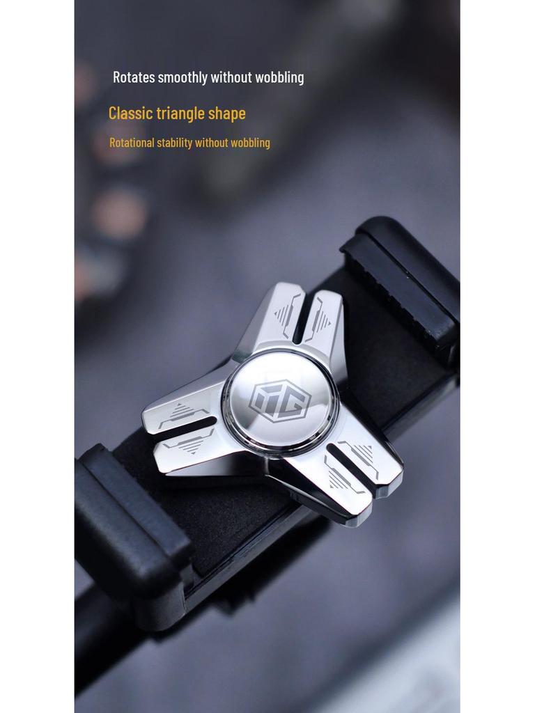 Yi Jue Stainless Steel Gyro: Black Technology Metal Stress Relief Toy.