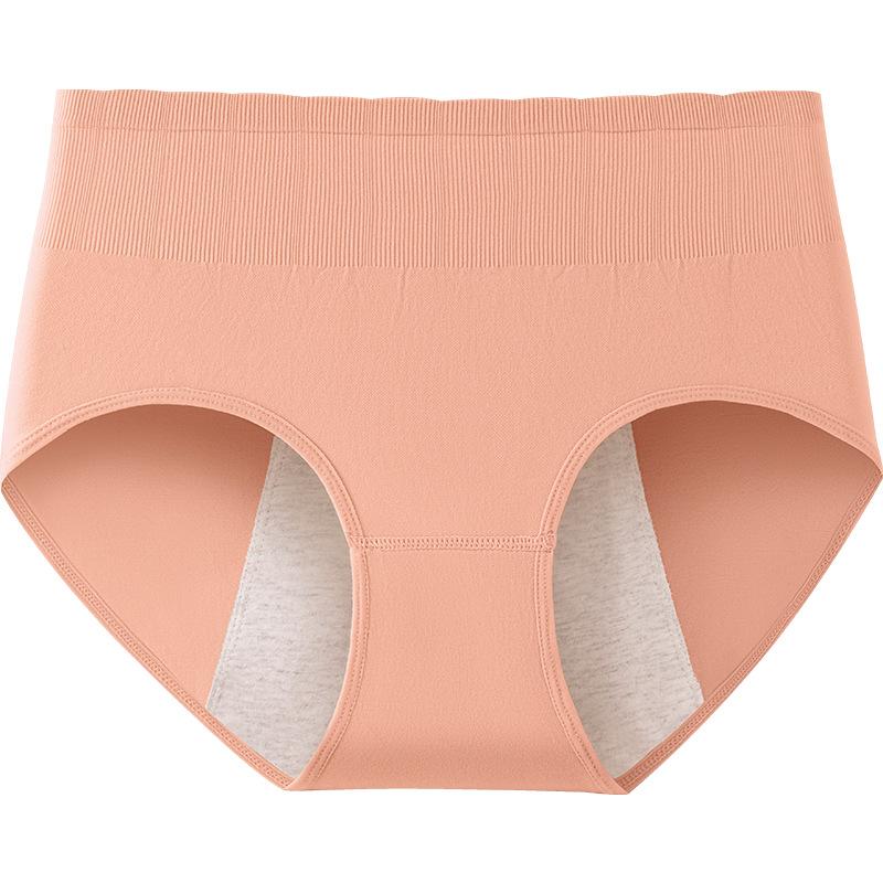 Large Size Women Spring and Autumn Menstrual Period Leak Proof Belly Full Cotton Antibacterial Crotch High Waist Triangle Briefs