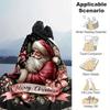 1pc Santa Claus Printing Lightweight Flannel Blanket, Comfortable and Warm Blanket, for Camping Sofa Bed and Couch Office, Gift Blankets In All