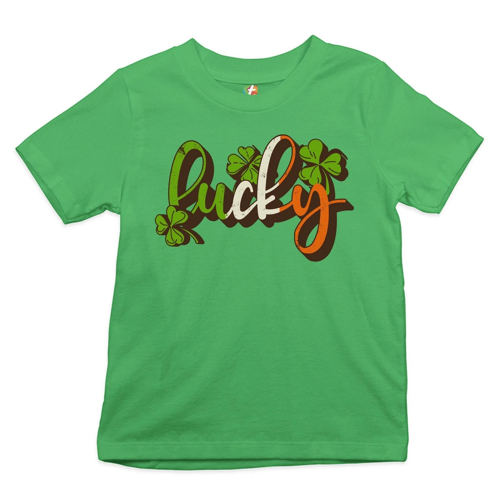Lucky Youth kids boys T-Shirt Irish St. Patrick s Day Leprechaun Elves Shenanigans Kids 100