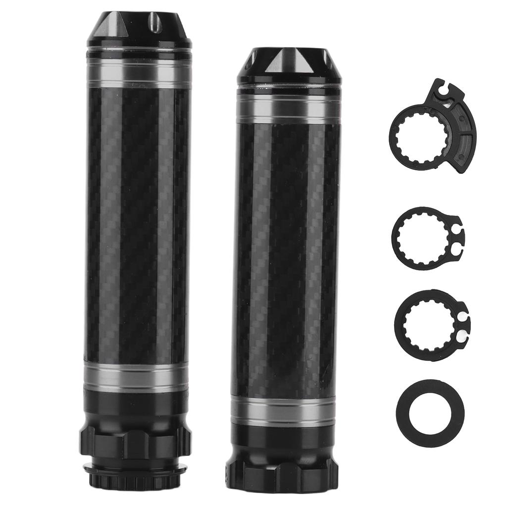 2PCS Motorcycle Handle Bar Grip Cover Carbon Corrosion Resistant Waterproof for 7Celsius8in Handlebar