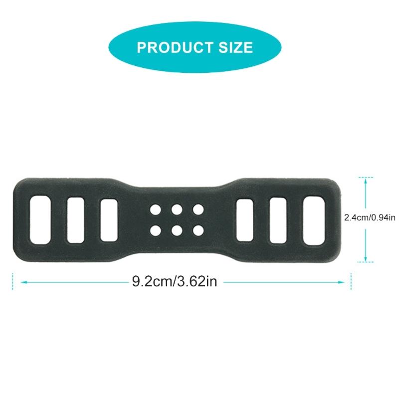 5pcs Silicones Bike Light Band Commuters Bike Lamp Straps Fixing Mounting Straps for Mounting Light