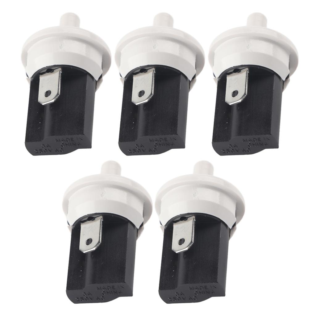 5Pcs Refrigerator Door Light Switch Momentary Open Normal Closed PBS‑35 3A 250V AC
