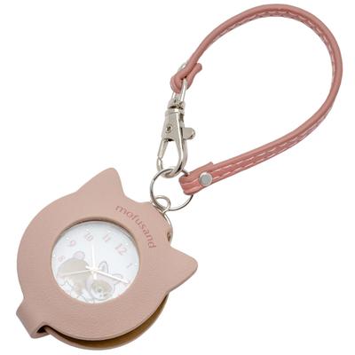 Fieldwork Analoge Taschenuhr mit Taschenanhänger und Lupe am Armband Lupe Uhr Hase Damen Glas, G, Design, Rosa, MSD006-2