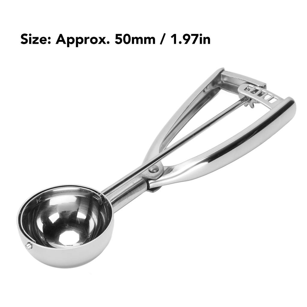 Keksportionierer für Teigbacken SUS304 Edelstahl Melonenbällchenausstecher Mini Eisportionierer 50mm