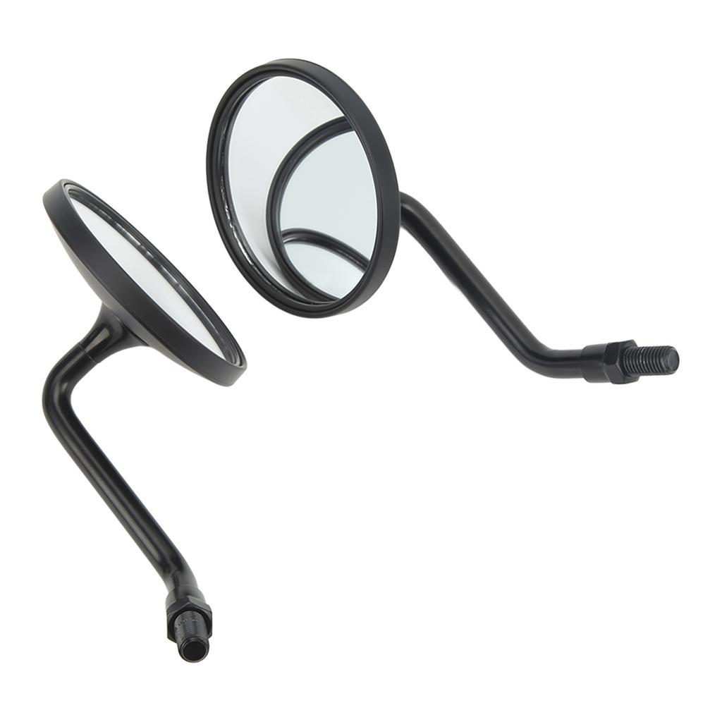 Universeller Rückspiegel 3,4 Zoll Weitwinkel Lenker-Rückspiegel für Motorrad Silber