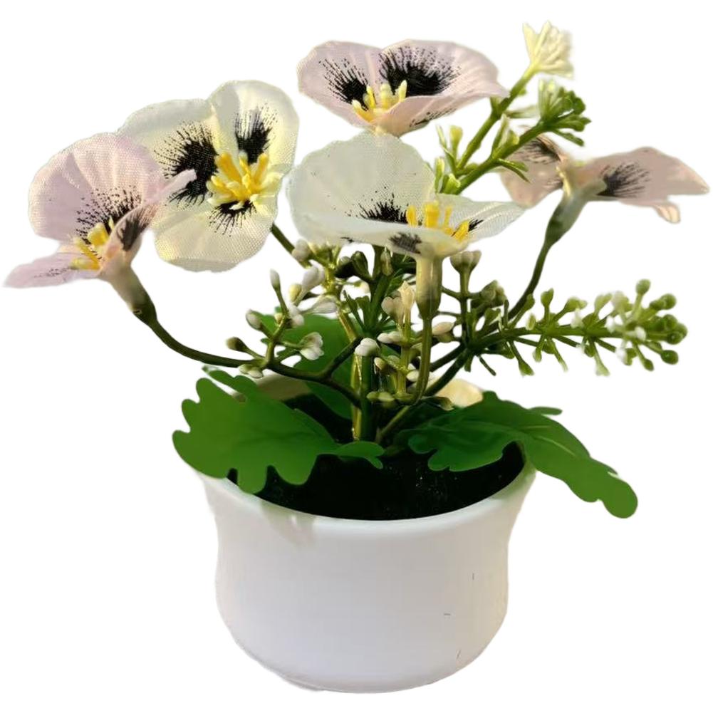 

Artificial Phalaenopsis Orchid Potted Plant for Tabletop Use in For Home Office Living Room and Bedroom Spaces