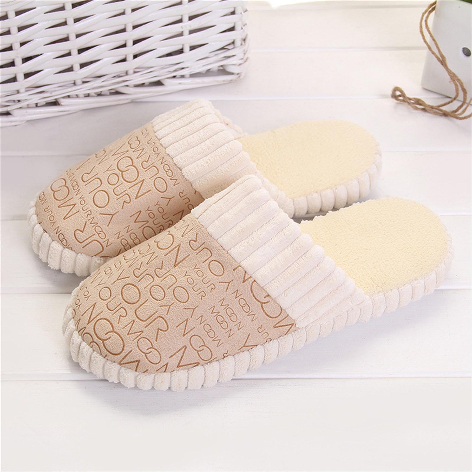 

Модные хлопковые тапочки с буквенным принтом, зимние домашние домашние тапочки, хлопковые тапочки для пар 45 хаки