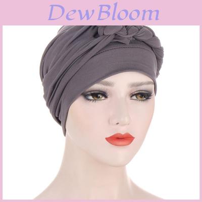 Comfortable Polyester Turban Hat With Braid Design For Men And Women