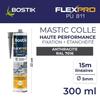 Tmel/spára - BOSTIK - Flexpro PU811 - Všechny materiály - Interiér/exteriér - Antracit RAL7016 - 300 ml