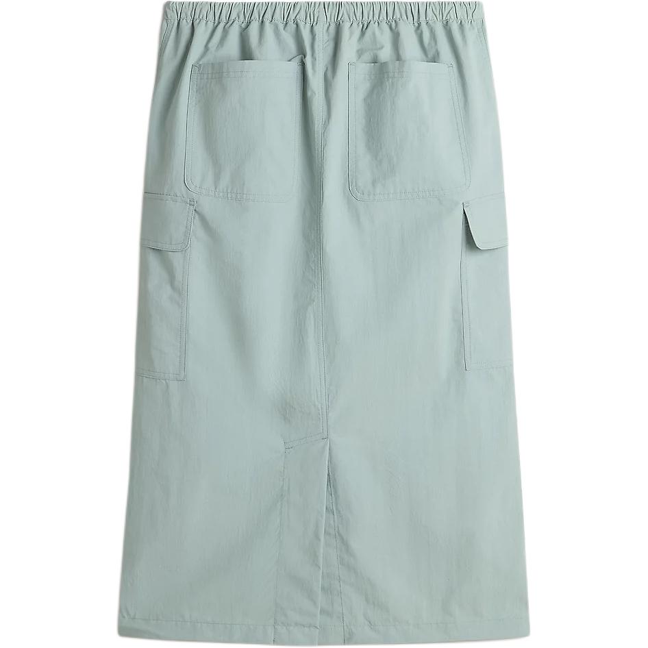 Vans Riley Parachute Cargo Skirt Loose Solid Color Casual Long Skirt Women Skirts Blue VN000HQBM8I