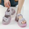 Outdoor Beach Summer Fashion Causal Sandals 7CM Plus High Thick-Soled Sandals Summer Fashion Breathable Wedges Beach Slippers
