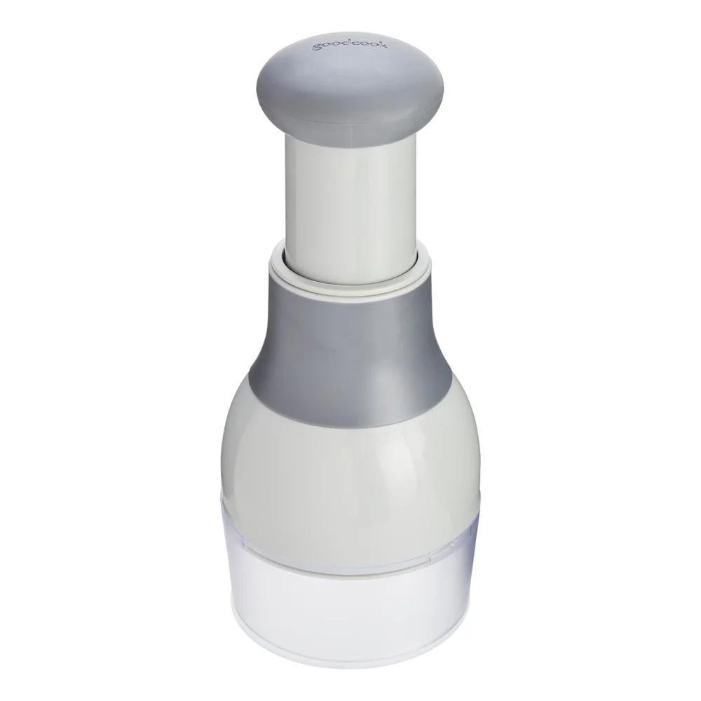 Pro Food Chopper Manual Vegetable Cutter Stainless Steel Blades Chopping Cup Safe NonSlip Handle Kitchen Tool Salsa Chutney Nut
