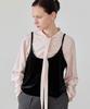 Ibokeuela Two-Way Round Tie Blouse(Baby Pink)