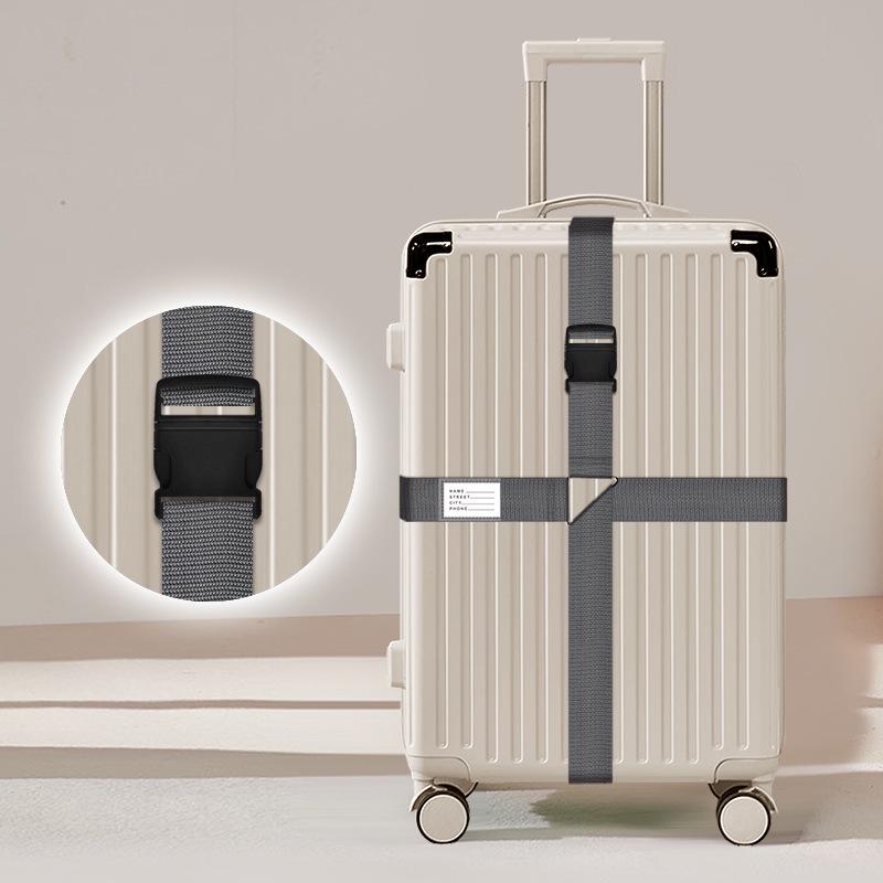 Luggage Strap: One-Word Cross Design, No Combination Lock