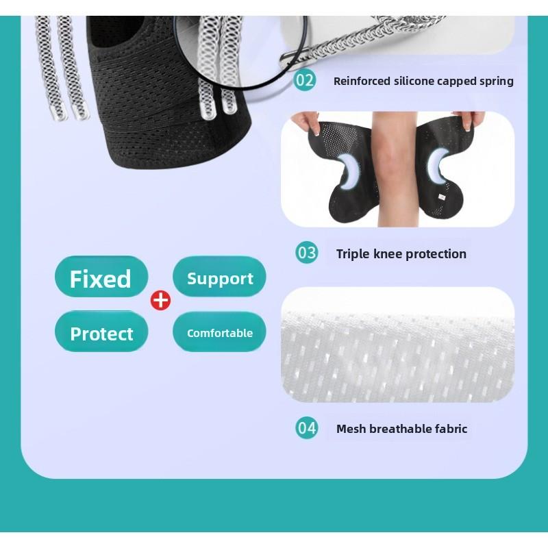 Summer Breathable Basketball Sports Protective Gear Patellar Knee Joint Cover Meniscus Sports Running Hiking Knee Guard