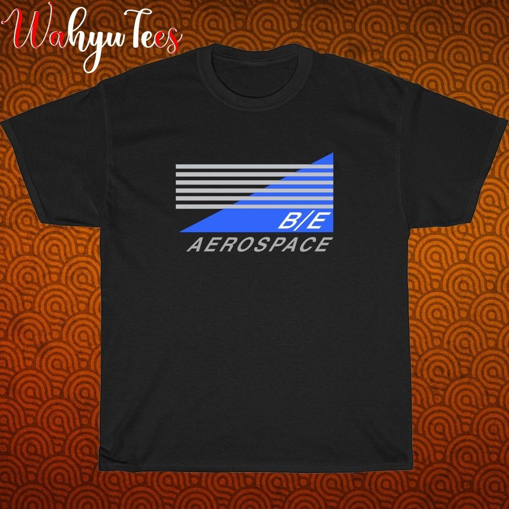 

New! BE Aerospace Logo Black Navy White Size S-5XL Unisex T-Shirt 4XL