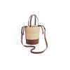 Charles & Keith Small CK Color Block Drawstring Closure Casual Versatile Leather Bucket Bag Crossbody Bag Tote Bag Medium Women bags SL2-10782395