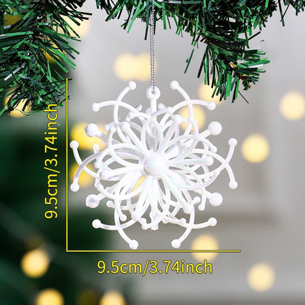 Neue Kunststoff-Weihnachtskristall-Anhänger Funkelnde DIY-Kristall-Hänge-Weihnachtsbaumschmuck Weihnachtsdekorationen