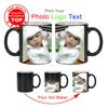 Kreative DIY Foto Tasse Magische Tasse Hitzempfindliche Keramiktassen Farbwechselnde Kaffee Tassen Milch Tasse Geschenk Bilder Drucken