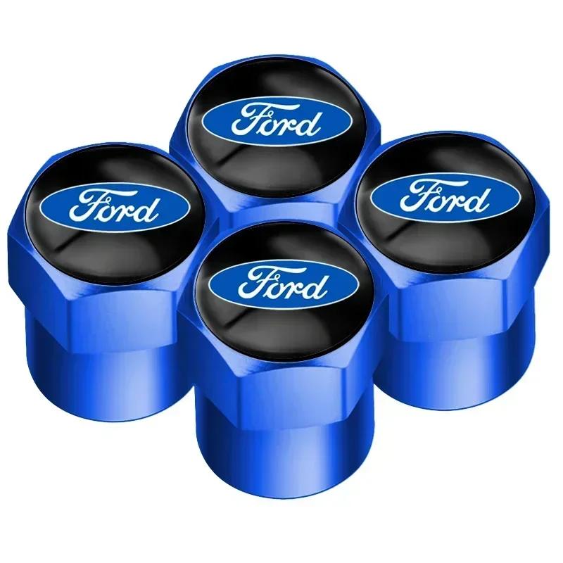 

Car Sticker Ford New 2025 Hot 4pcs Car Tire Valve Cover Caps for Ford focus Fiesta EcoSport ESCORT ranger fusion mondeo Mustang
