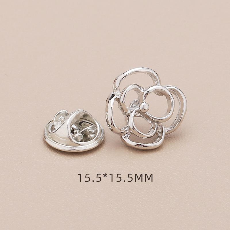 1pcs Cute Mini Brooch Pins Butterfly Flower Pearl Neckline Brooches Shirt Collar Lapel Pin Buckle Fixed Invisible Brooch Jewelry