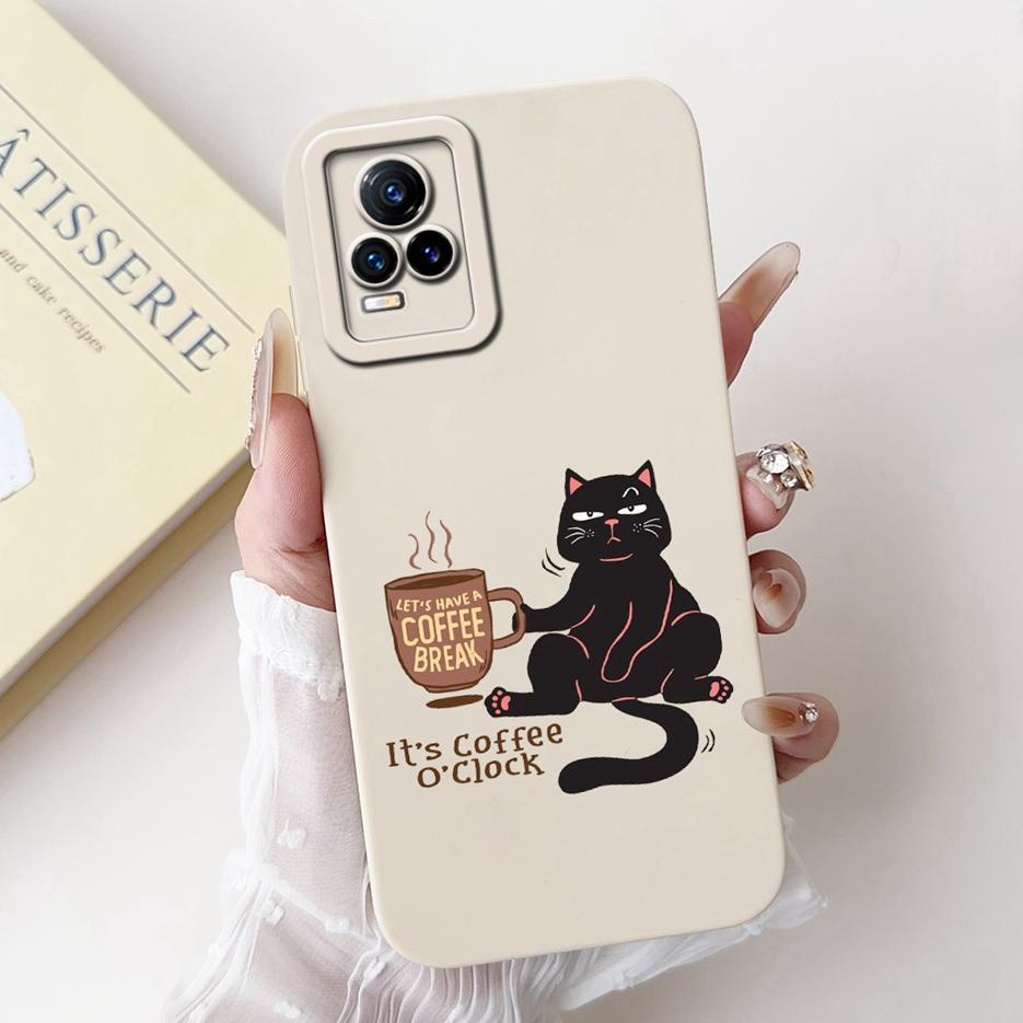 For Vivo V21e 4G Case V2061 New Fashion Candy Painted Cover Shockproof Phone Case For Vivo V21 V 21 E VivoV21e Soft Fundas Coque