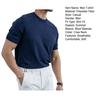 Summer Men T-Shirt Crew Neck Solid Color Short Sleeves Knitted Shirt Breathable Slim Fit Lightweight Basic Tee Casual Business Top
