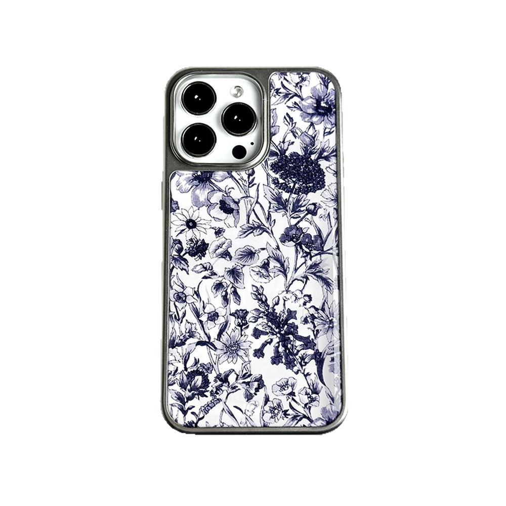 Full Screen Small Flower Suitable for IPhone16pro Mobile Phone Case Apple 15 Protective Case 14pro Electroplating 13pro Niche
