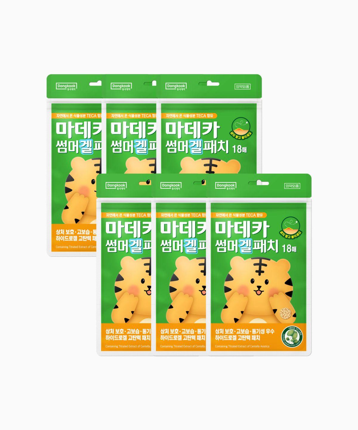 [6 Pack] Madeca Summer Gel Patch 18 Patches (6 Packs)
