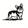 Stilvolles Corgi-Silhouette-Schild aus Metall, rustikale Dekoration für den Außenbereich, Haus und Garten. Werten Sie die Attraktivität Ihres Hauses auf.