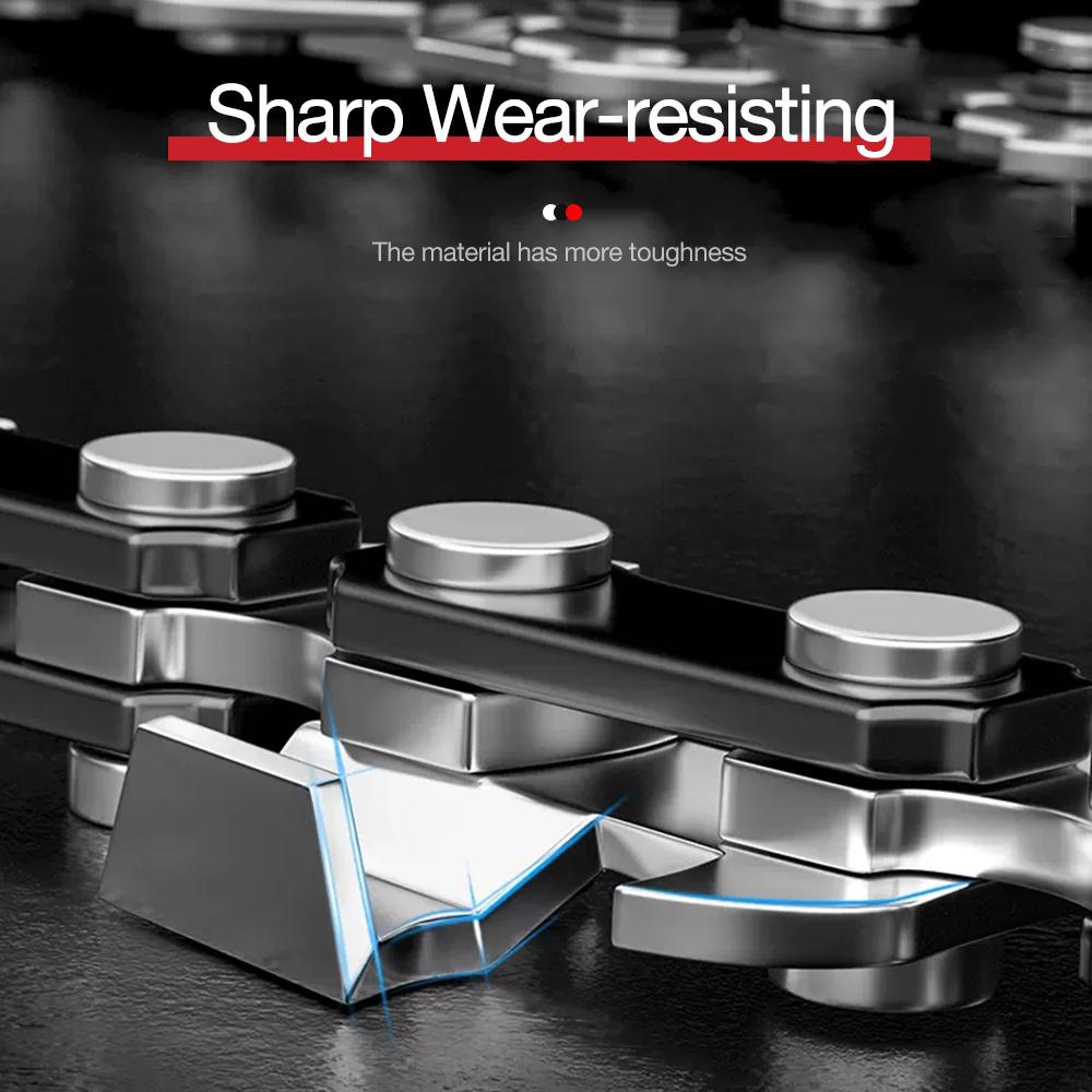 4 Inch Saw Blade Chainsaw Chains and Guide Bar Mini Steel Chains Electric Saw Blade Tool Saw Accessory Replacement Wood Cutting