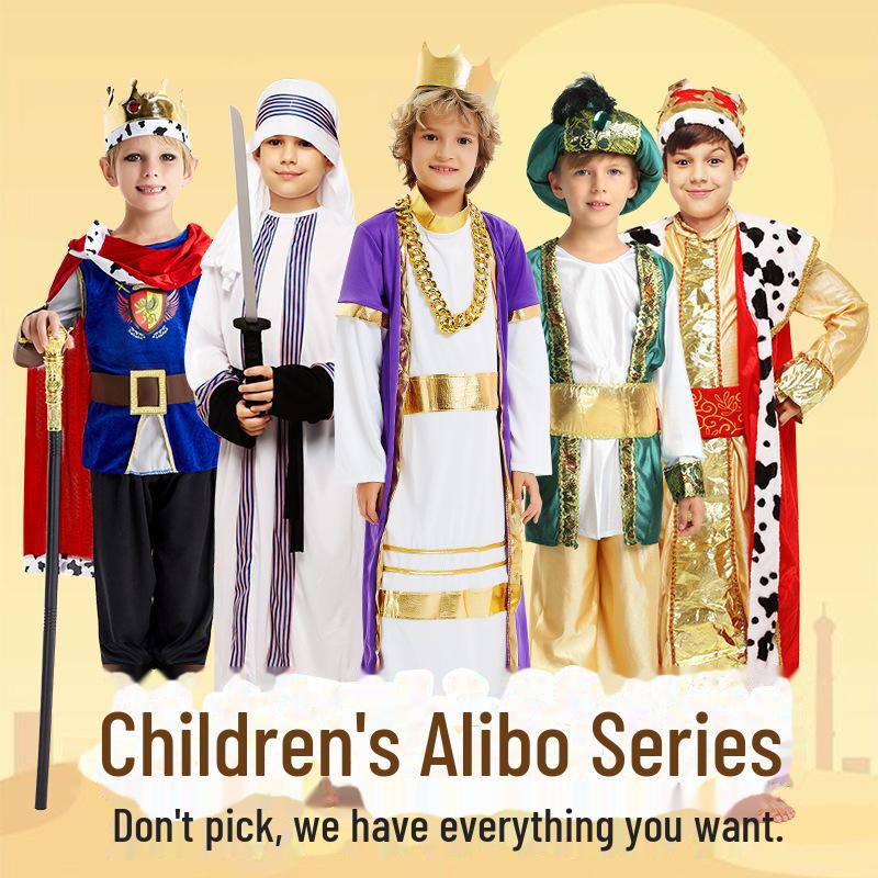 Children's Masquerade Costume: Arab Prince & Greek Princess