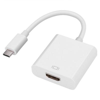 White USB 3.1 Type C USB-C To 4K HDMI Adapter Cable For Google Apple