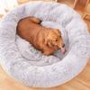 Anti Slip Winter Dog Mat Round Long Plush Nest Comfortable Cat Cushion Bed  for Cats Dogs Puppy