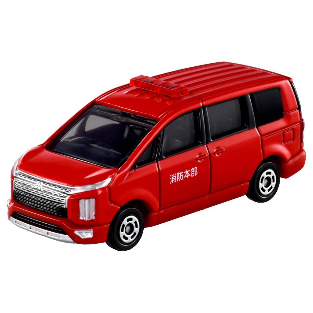 TAKARA TOMY Tomica 50 Mitsubishi Delica Fire Command Vehicle Miniature Car Toy for Ages 3 and Up No. D5