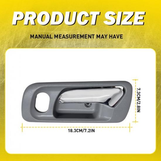 4pcs Front Ide Rear Interior Door Handle Gray For 1998-02 Honda Accord Sedan