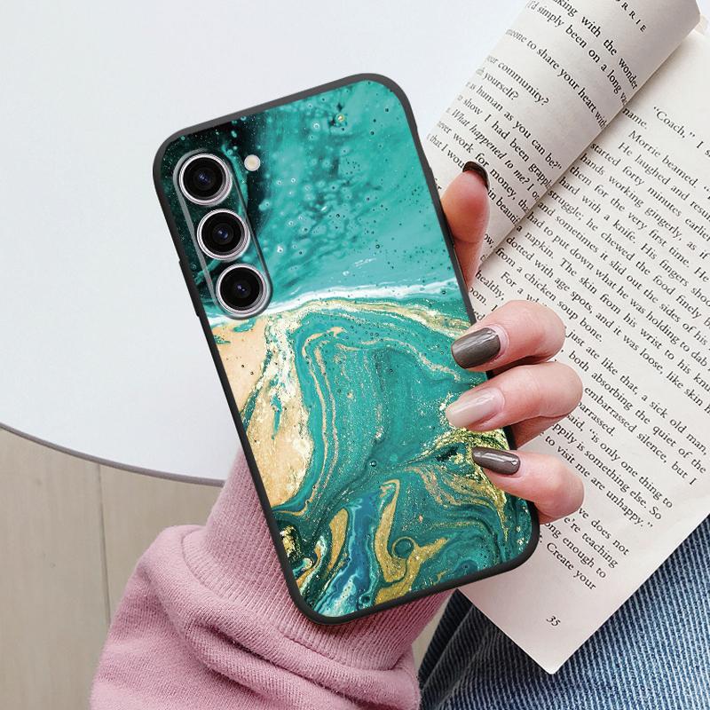 Case For Samsung A55 5G Back Cover Protective Silicone Funda Fashion Marble Stone Texture Coque For Samsung Galaxy A54 A56 Capa