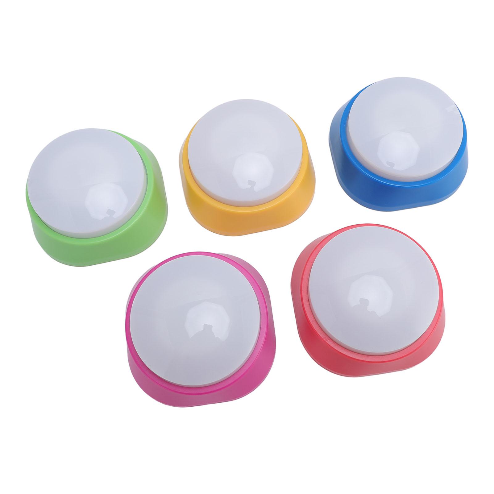 

5 шт. Тренировочный зуммер для питомцев с записью голоса, для общения собаки и кошки, с цветной подсветкой, розово-красный, желтый