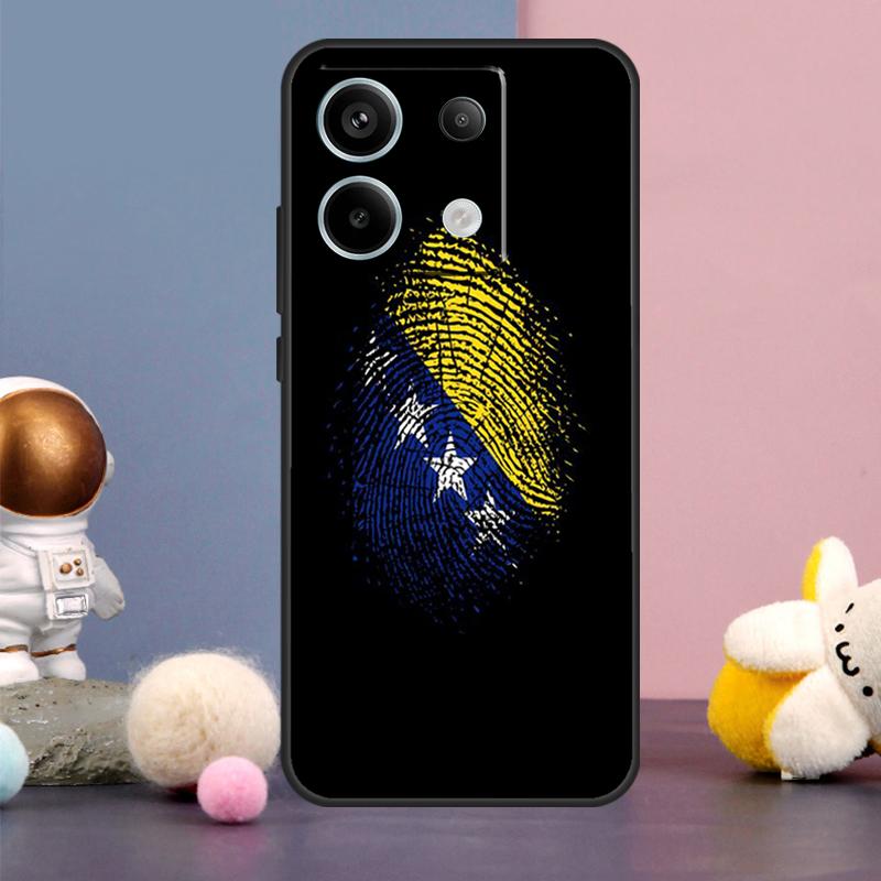 Cover Bandiera Bosnia ed Erzegovina per Xiaomi Redmi Note 13 12 11 9 10 Pro 12S 11S 10S 9S Redmi 13 12 10C 12C 13C Custodia