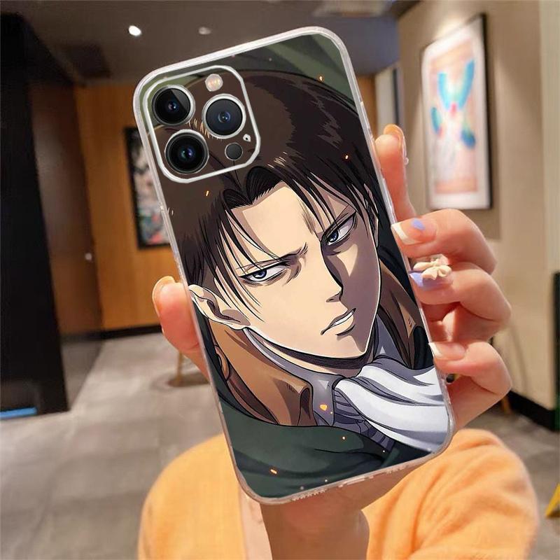 Phone Case For iphone 17 Pro Max Air 16 15 14 13 Pro Max 15 16 Pro 15Plus Levi Ackerman Shingeki no Kyojin Anime